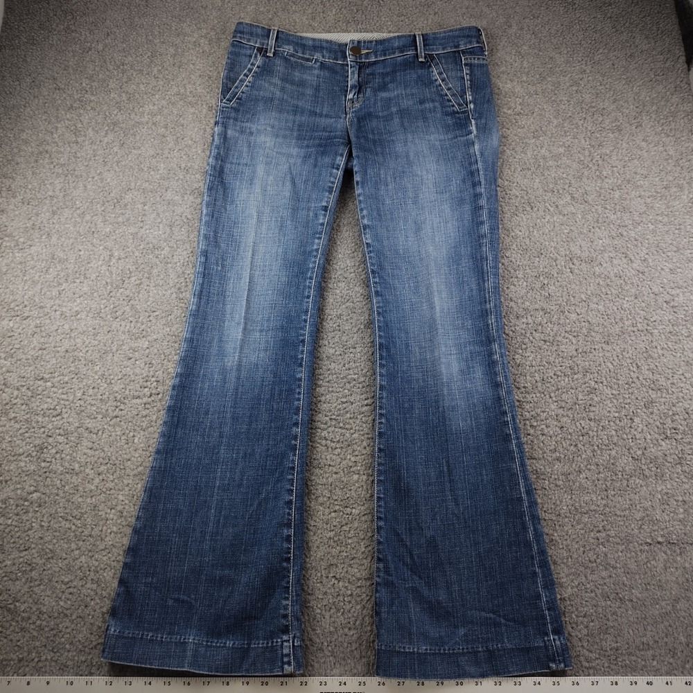 VTG Y2K Gap Jeans Sz 6 Flare Low Rise Western Rodeo Cowgirl 70s Style Hippie